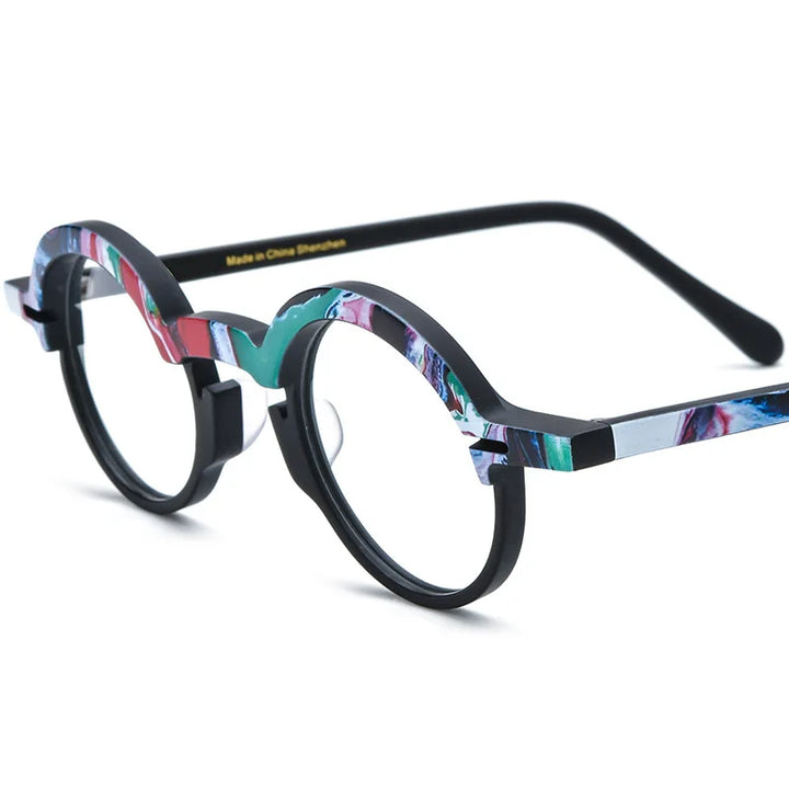 Nobler Women's Full Rim Round Oval Acetate Eyeglasses 319398