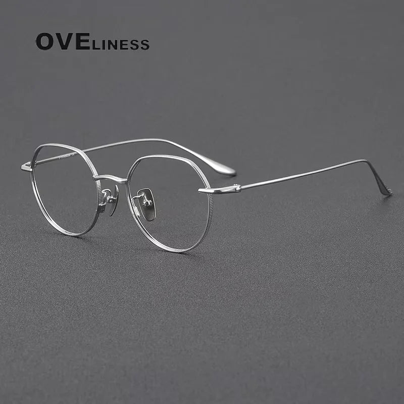 Oveliness Women's Full Rim Flat Top Oval Titanium Eyeglasses 614176