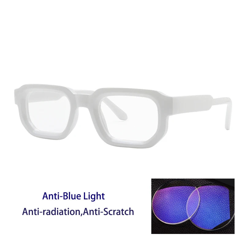 Kocolior Unisex Full Rim Square  Tr 90 Alloy Reading Glasses 71853