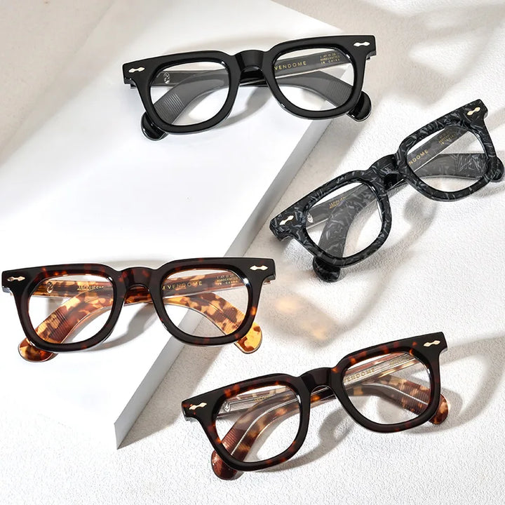 Nobler Women's Full Rim Square Thick Acetate Eyeglasses 14839