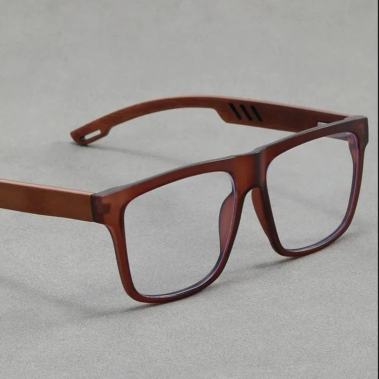 Hdcrafter Unisex Full Rim Square Wood Acetate Frames 100850 — view 5 | Hdcrafter Eyeglasses at FuzWeb