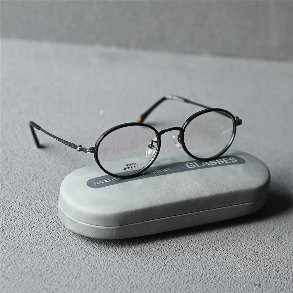 Cubojue Unisex Full Rim Oval Alloy Reading Glasses 35035 Reading Glasses Cubojue +275 black 