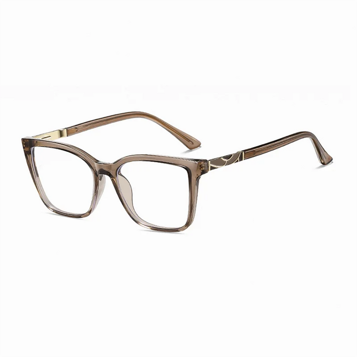 Ralferty Women's Full Rim Square Tr 90 Titanium Eyeglasses 881710