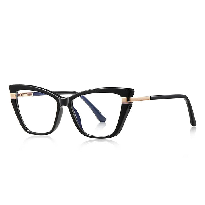 CCspace Women's Full Rim Butterfly Tr 90 Titanium Reading Glasses 310902