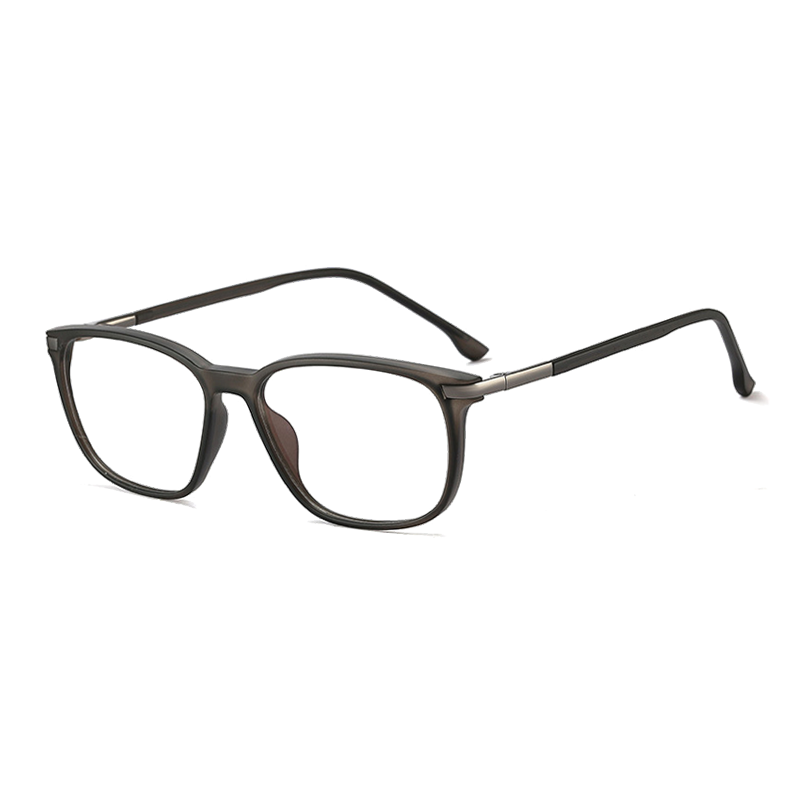 Ralferty Men's Full Rim Square Tr 90 Acetate Eyeglasses F95363 Full Rim Ralferty China C4 Gray 