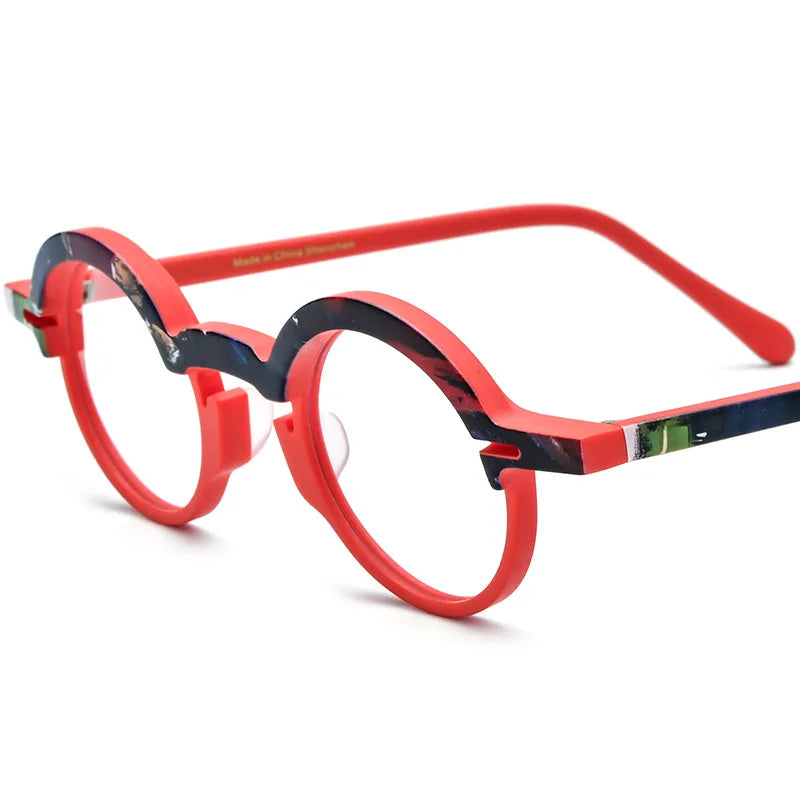 Nobler Women's Full Rim Round Oval Acetate Eyeglasses 319398