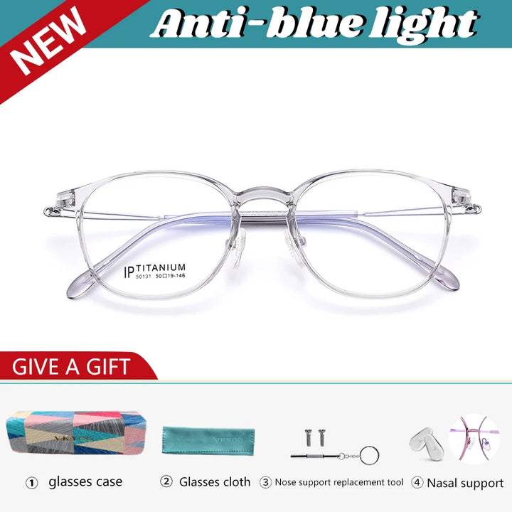 Vicky Women's Full Rim Oval Round Tr 90 Titanium Reading Glasses 50131