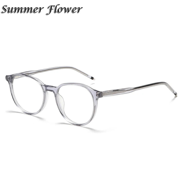 Summer Flower Women's Full Rim Oval Square Acetate Eyeglasses Ac1010