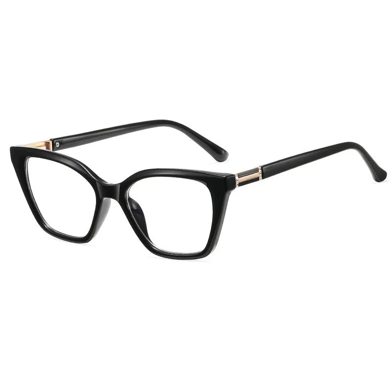 CCspace Women's Full Rim Square Tr 90 Titanium Reading Glasses 312835