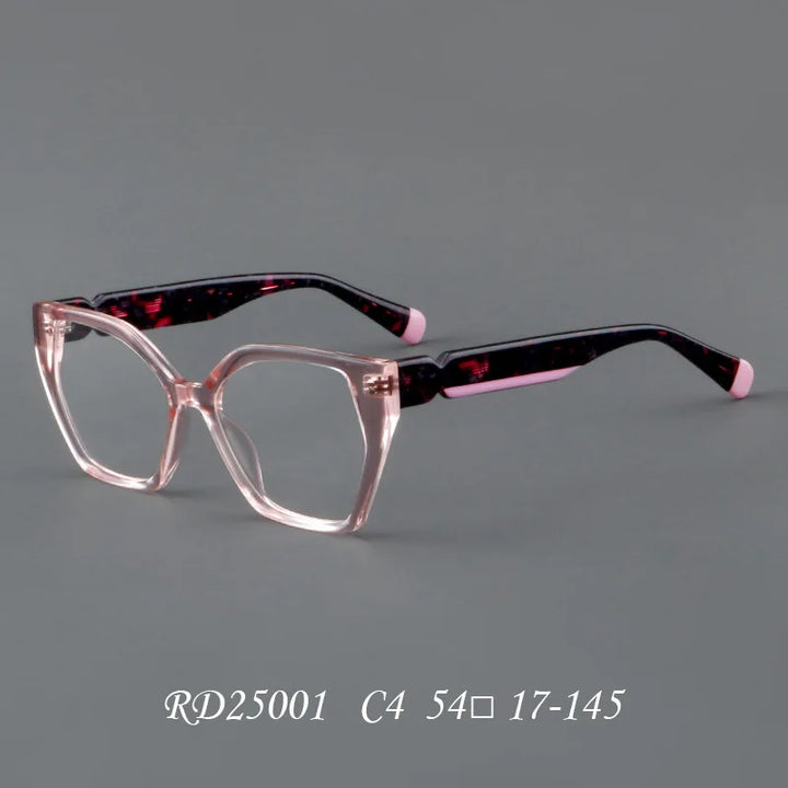 Nobler Unisex Full Rim Square Cat Eye Acetate Eyeglasses 2500 Full Rim Nobler C4  