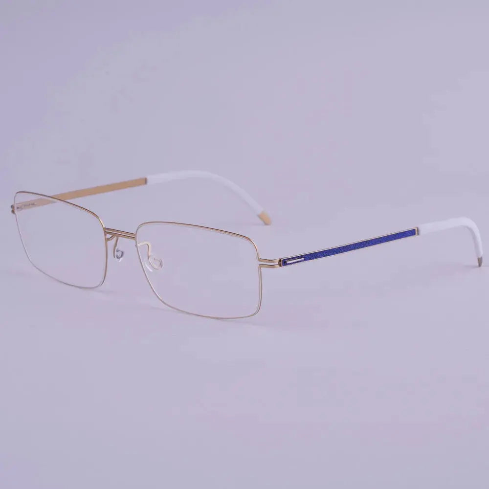 Bobbie 462741 Women’s Screwless Full Rim Square Titanium Frames FuzWeb