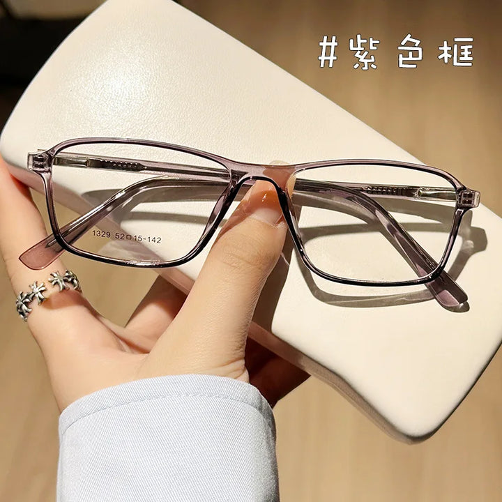 Zirosat Unisex Full Rim Round TR90 Prescription Eyeglasses 1329 - view 5