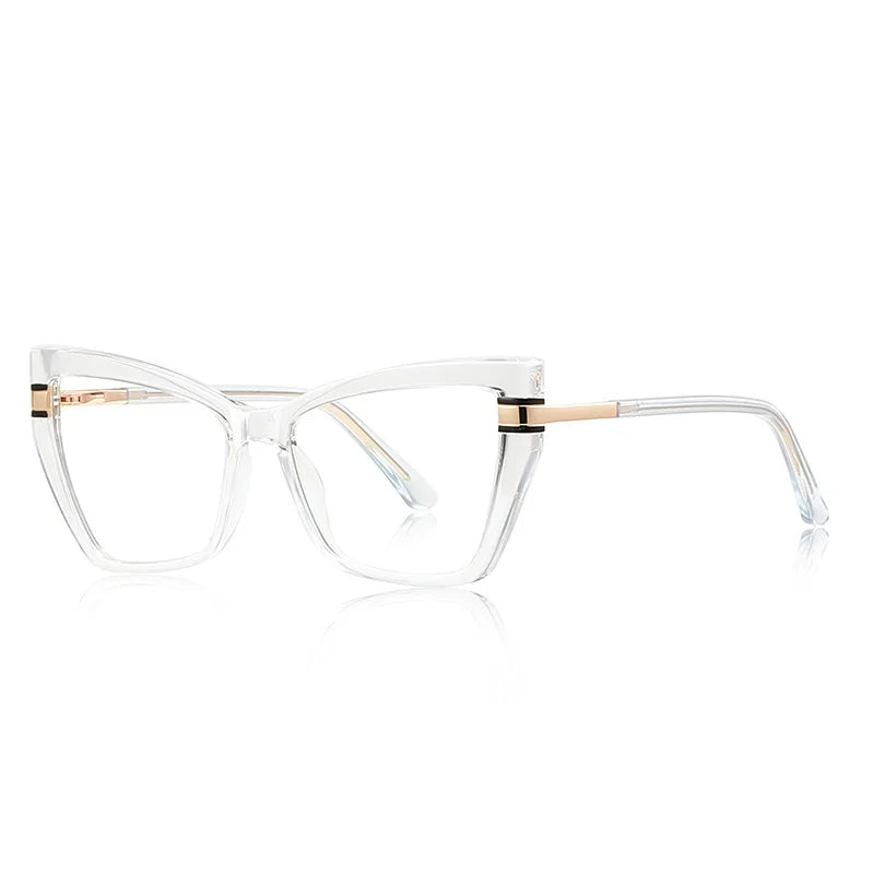 CCspace Women's Full Rim Square Tr 90 Alloy Reading Glasses 802700