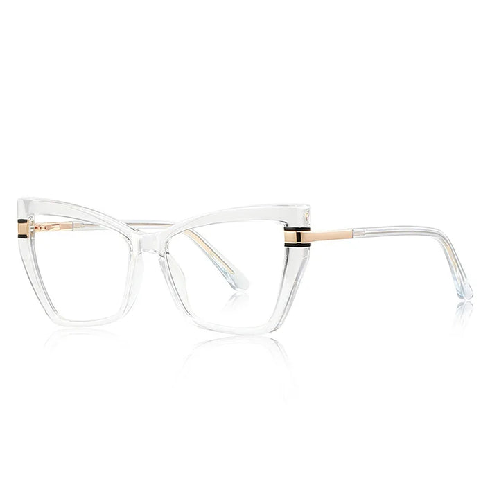 CCspace Women's Full Rim Square Tr 90 Alloy Reading Glasses 802700