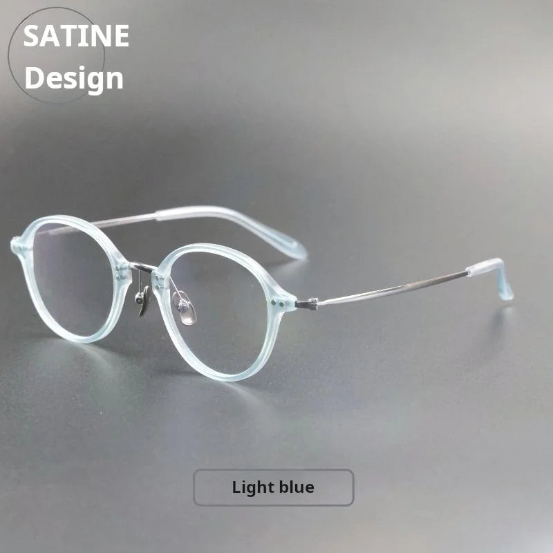 Xbora Women's Full Rim Oval Round Titanium Tr 90 Eyeglasses 655003