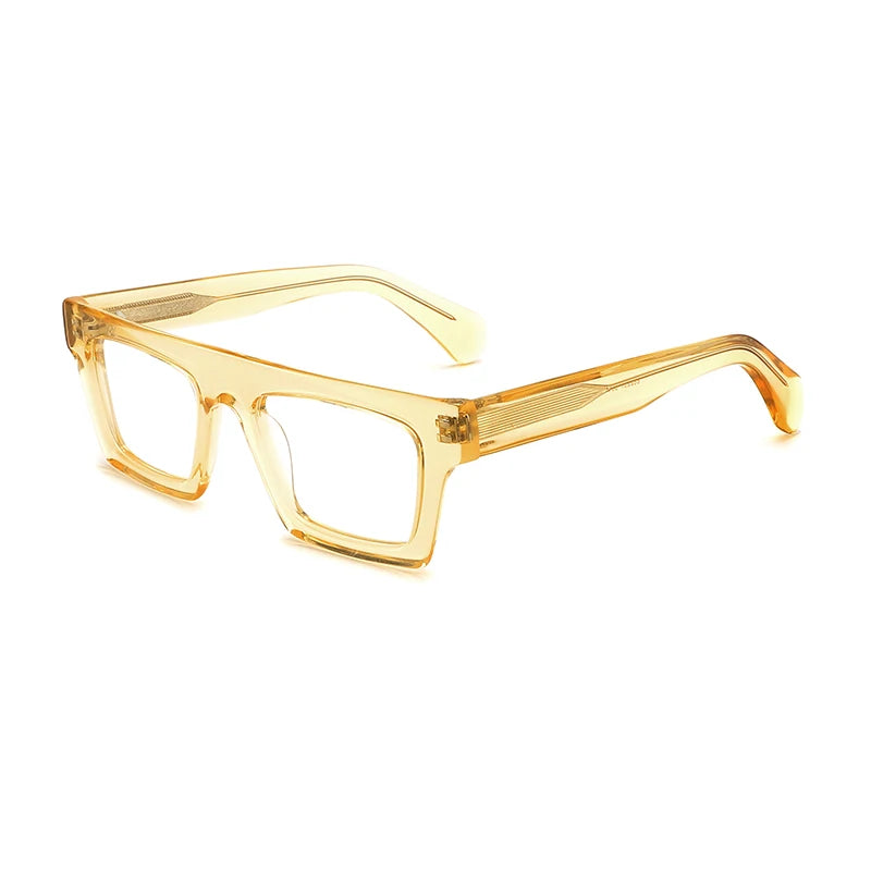 Gatenac Unisex Full Rim Brow Line Square Eyeglasses Gxyj1576