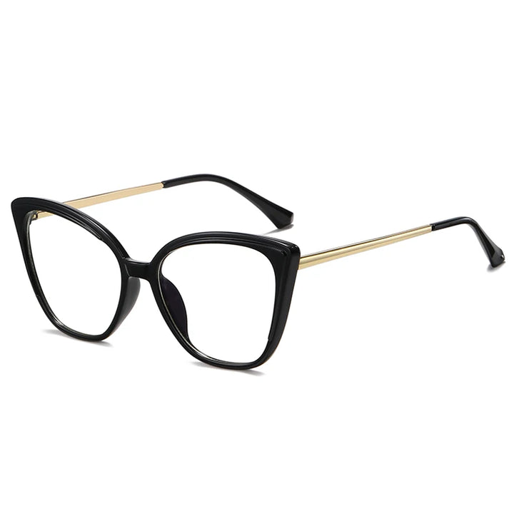 Handoer Women's Full Rim Oval Cat Eye Tr 90 Alloy Eyeglasses 95810