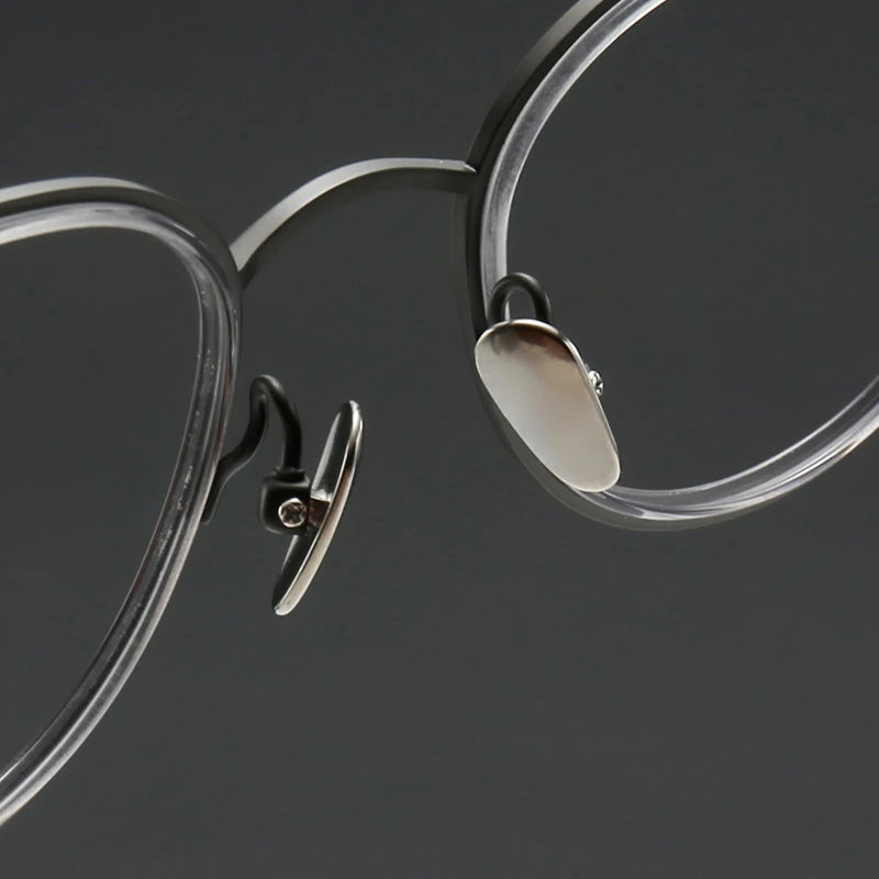 Muzz SH0075 unisex round titanium acetate prescription eyeglasses — view 8