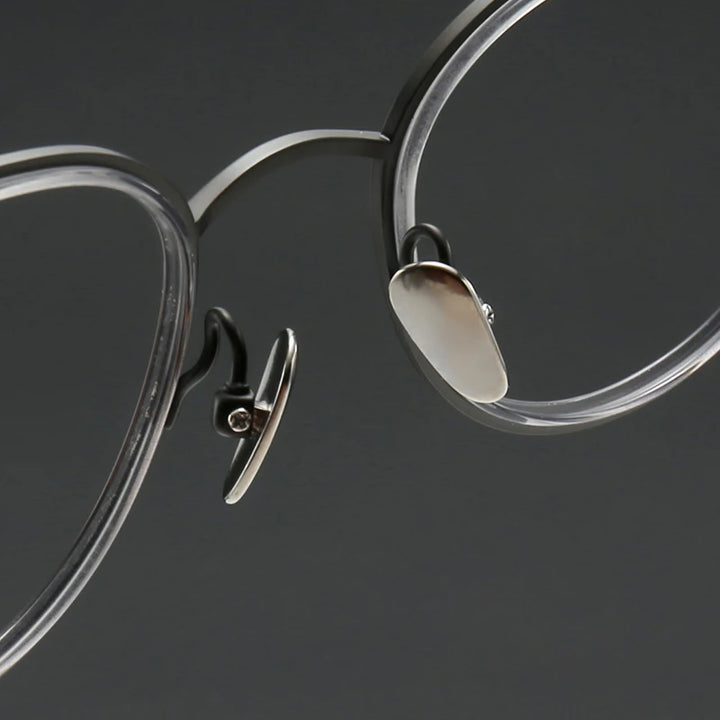 Muzz SH0075 unisex round titanium acetate prescription eyeglasses — view 8
