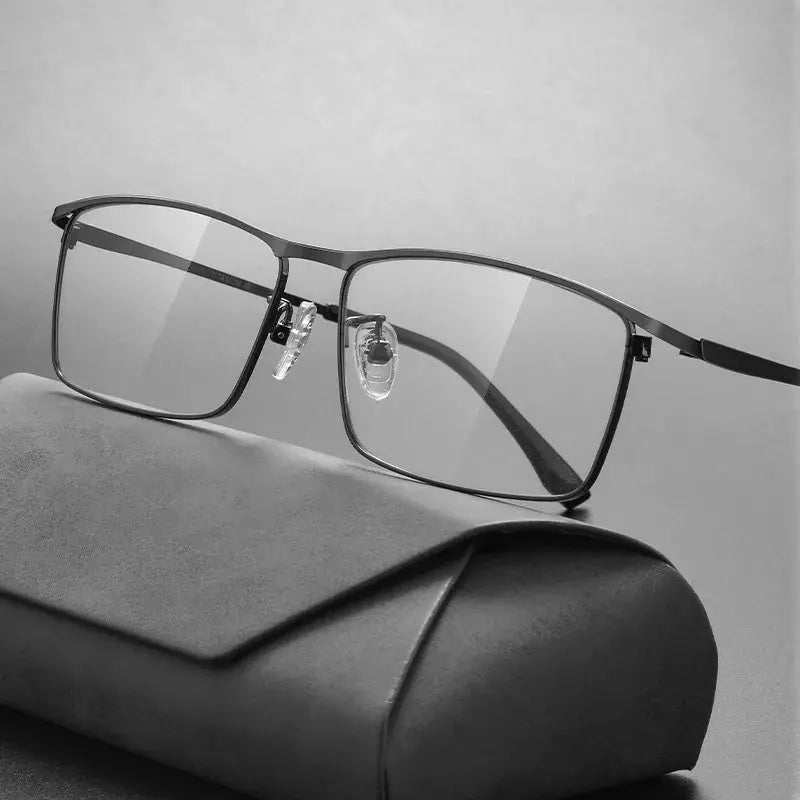 Gmei 855170 Unisex Full Or Semi Rim Square Titanium Alloy Frames FuzWeb