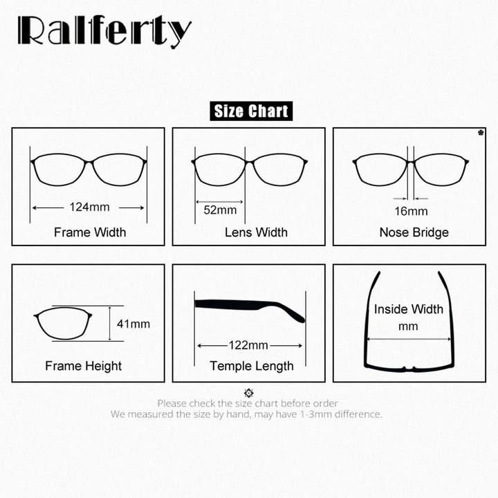 Ralferty Unisex Youth's Full Rim Square Tr 90 Acetate Eyeglasses R0223 Full Rim Ralferty   