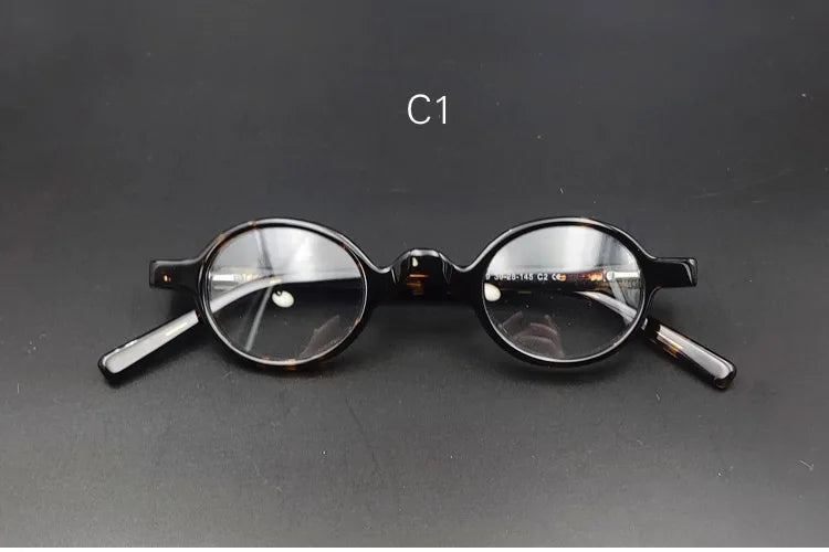 Yujo Women's Full Rim Oval Acetate Fiber Eyeglasses 528134