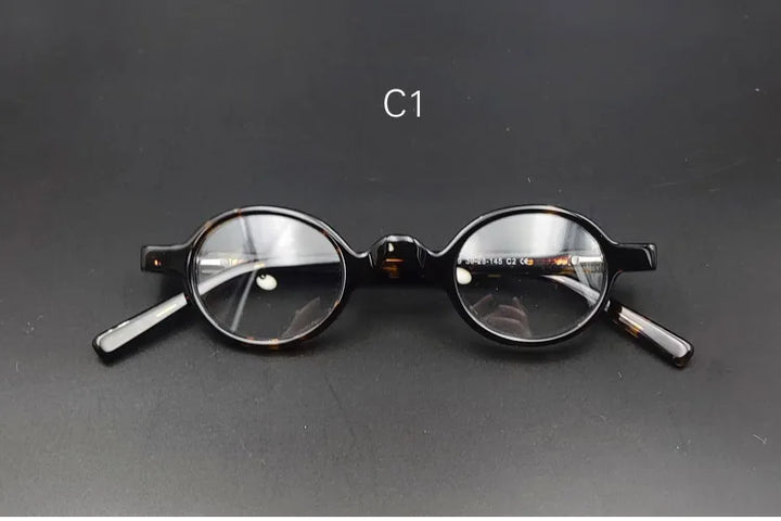 Yujo Women's Full Rim Oval Acetate Fiber Eyeglasses 528134