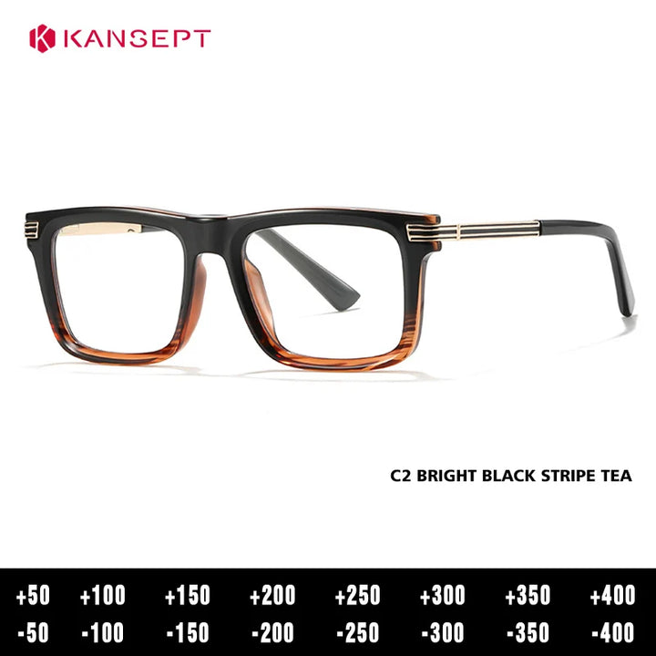Kansept Women's Full Rim Square Tr 90 Alloy Reading Glasses 600234