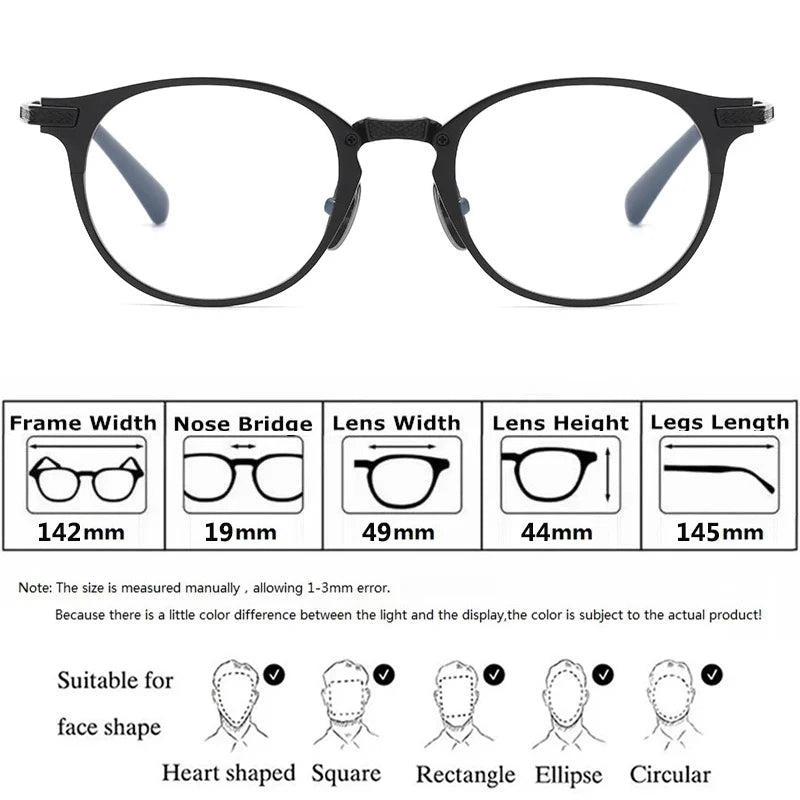Bobbie Unisex Full Rim Round Titanium Eyeglasses DRX2078