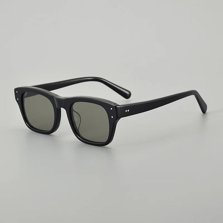 Black Mask Unisex Full Rim Square Acetate Polarized Sunglasses 8175 Sunglasses Black Mask Black As Shown 