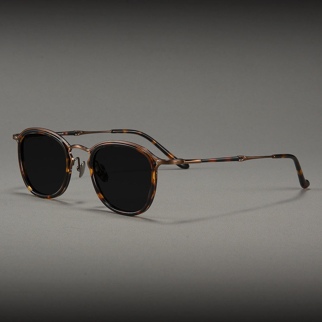 Blackmask Men Full Rim Square Titanium Polarized Sunglasses BM-3118S