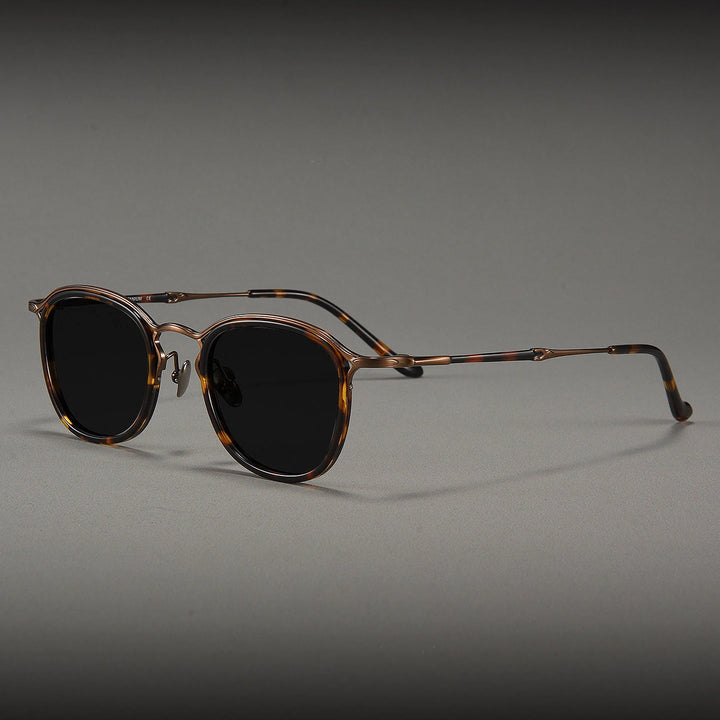 Blackmask Men Full Rim Square Titanium Polarized Sunglasses BM-3118S