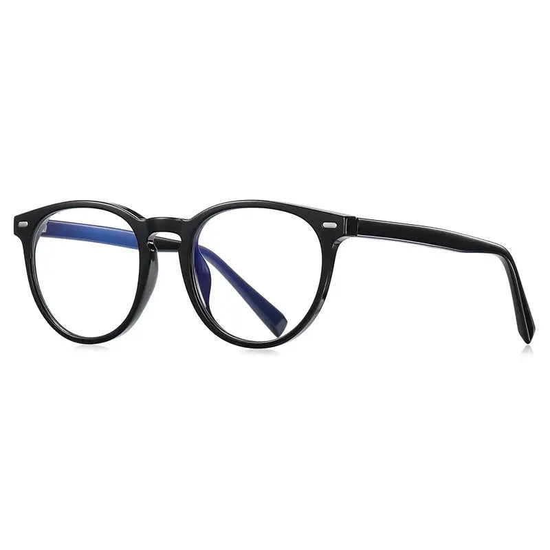 Vicky Unisex Full Rim Tr 90 Stainless Steel Round Reading Glasses 2117.
