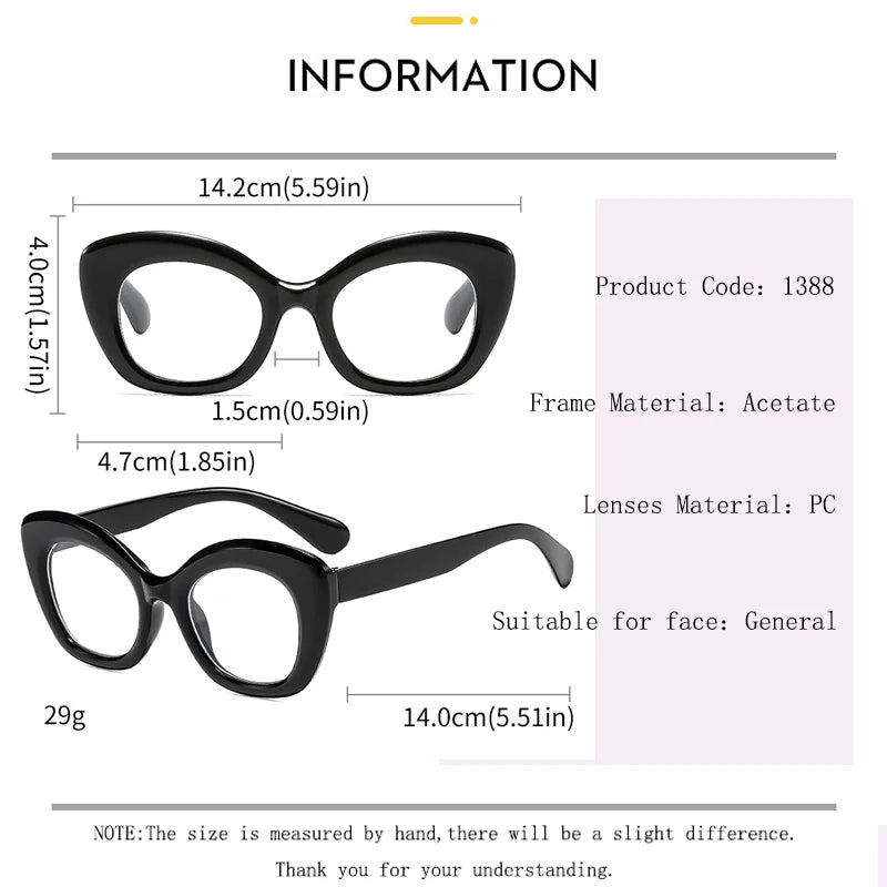 Kocolior Women's Full Rim Square Acetate Photochromic Reading Glasses 711388