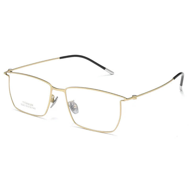 Aror Unisex Full Rim Brow Line Square Titanium Eyeglasses 30087