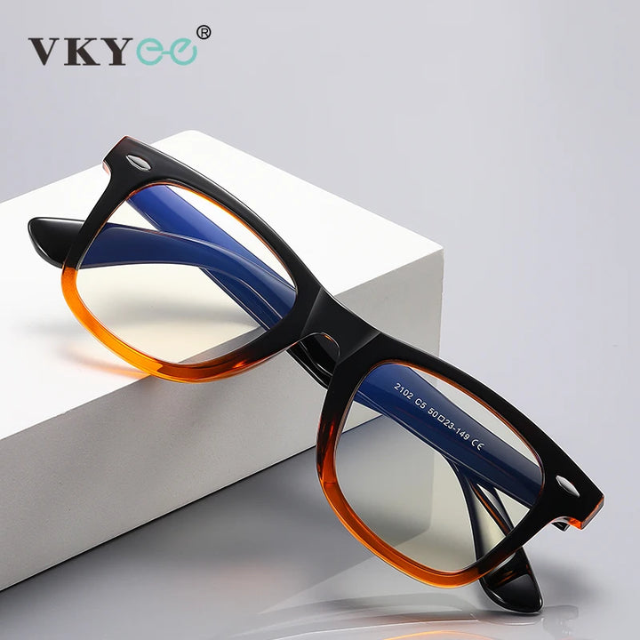 Vicky Unisex Full Rim Square Tr 90 Titanium Reading Glasses 21029
