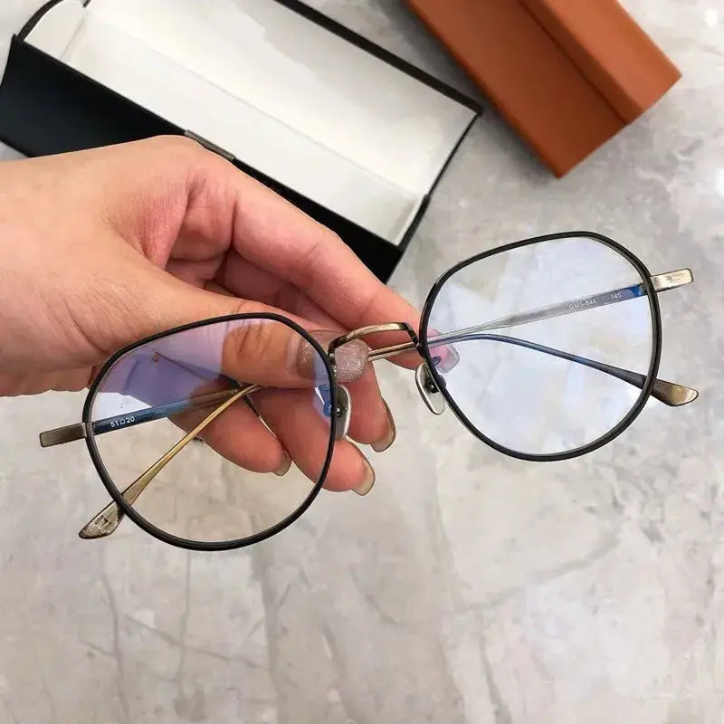 Aimee Full Rim 84600 Unisex Polygon Screwless Titanium Frames FuzWeb