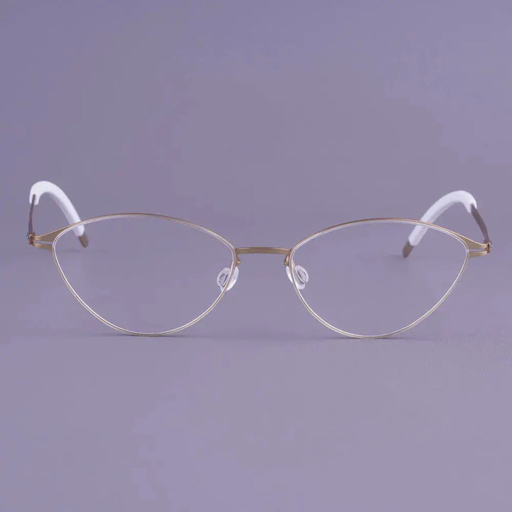 Bobbie 465167 Men’s Screwless Full Rim Oval Titanium Frames FuzWeb