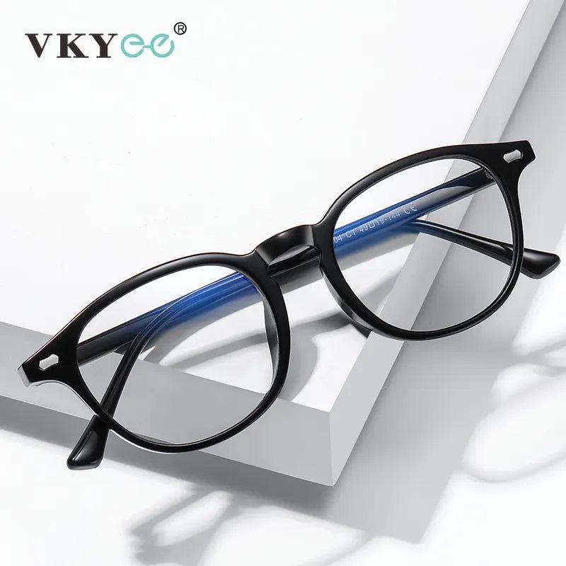 Vicky Women's Full Rim Square Tr 90 Stainless Steel Reading Glasses 5004 Reading Glasses Vicky   