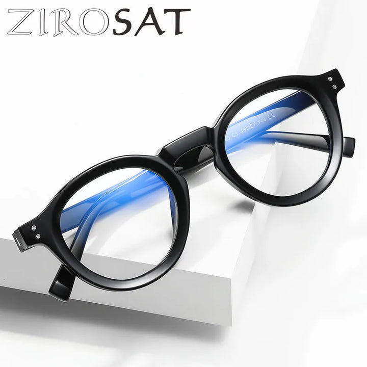Zirosat Women's Full Rim Round Tr 90 Titanium Eyeglasses 2090 Full Rim Zirosat   