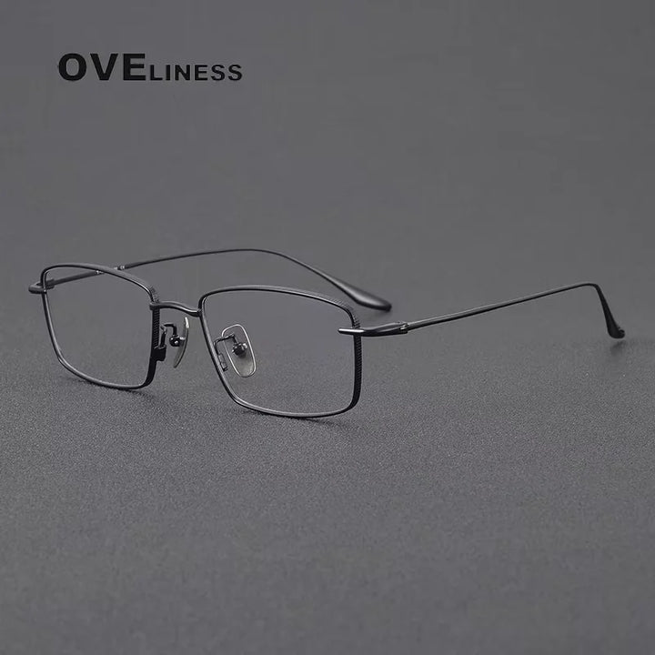 Oveliness Unisex Full Rim Square Titanium Eyeglasses 74175