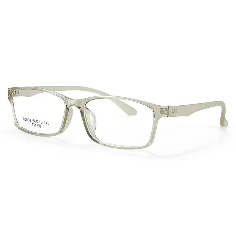 Gatenac Unisex Full Rim Square Rectangle Tr 90 Titanium Eyeglasses 966006 FuzWeb