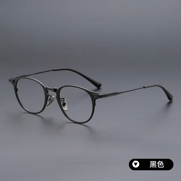 Bclear Unisex Full Rim Round Titanium Eyeglasses SM-DRX-2078