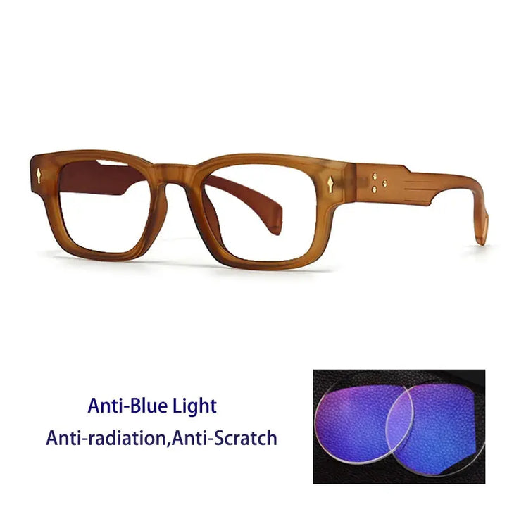 Kocolior Unisex Full Rim Rectangle Acetate Frames 341000 FuzWeb