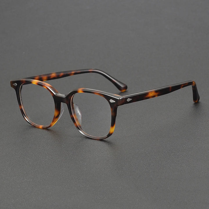 Black Mask Unisex Full Rim Square Acetate Eyeglasses 8099