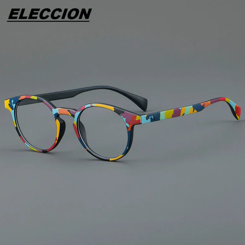 Eleccion Women's Full Rim Round Tr 90 Eyeglasses 8802 Full Rim Eleccion C 1 CHINA