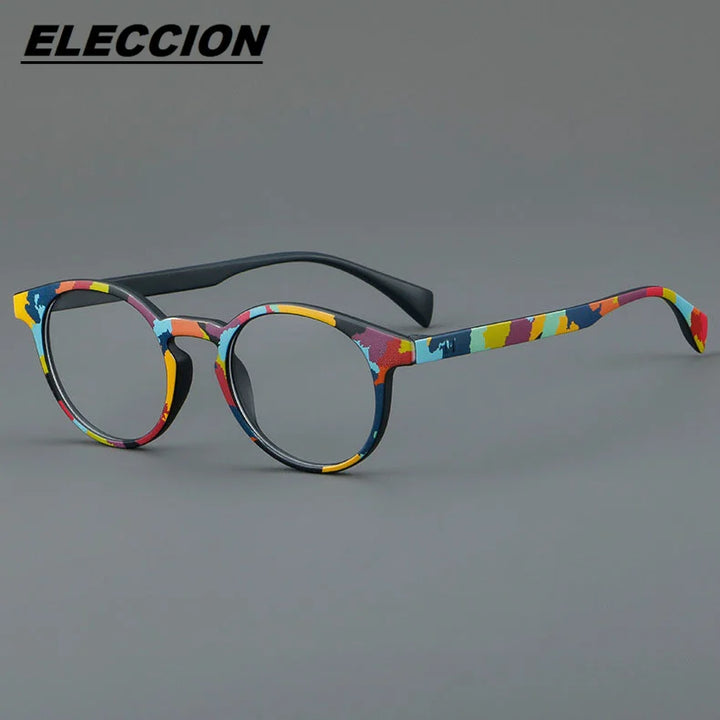 Eleccion Women's Full Rim Round Tr 90 Eyeglasses 8802 Full Rim Eleccion C 1 CHINA