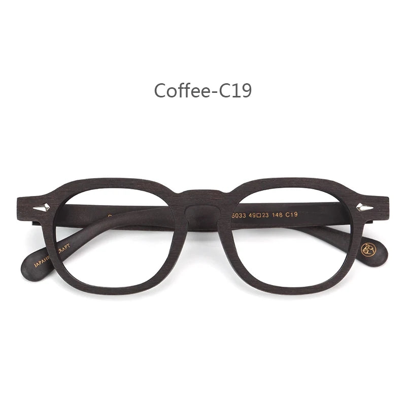 Hdcrafter Unisex Full Rim Flat Top Big Oval Acetate Eyeglasses 698183