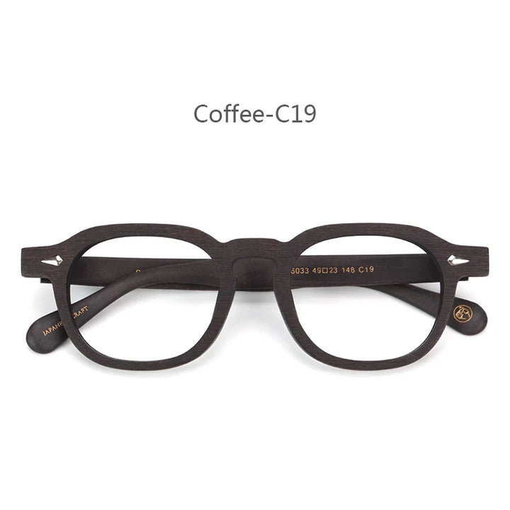 Hdcrafter Unisex Full Rim Flat Top Big Oval Acetate Eyeglasses 698183