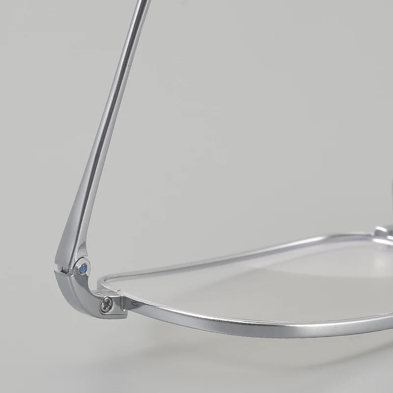 Muzz 0001 unisex small square titanium prescription eyeglasses — view 8